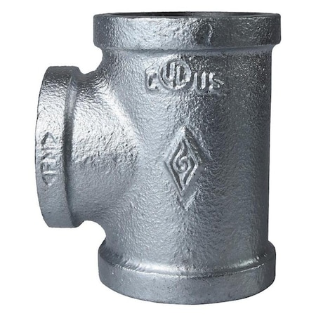 Exclusively Orgill Pipe Tee, 112 In, FIPT, Malleable Steel, SCH 40 Schedule, 300 Psi Pressure